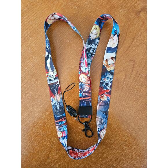(X2) Best Classic Anime Full Metal Alchemist Brotherhood Lanyard & Metal Clip A - Picture 5 of 7